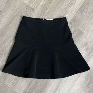 Calvin Klein Flounce Black Mini Skirt
